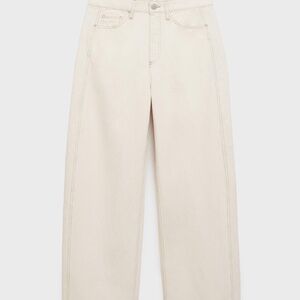 mango ecru balloon jeans